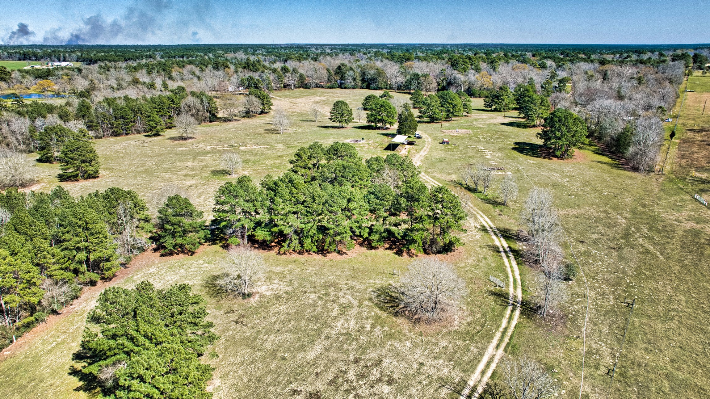 10994 Bilnoski Road Willis, TX 77378 - Photo 12 of 21 a view of a yard with wooden fence