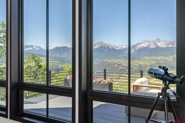 a view of a city from a window