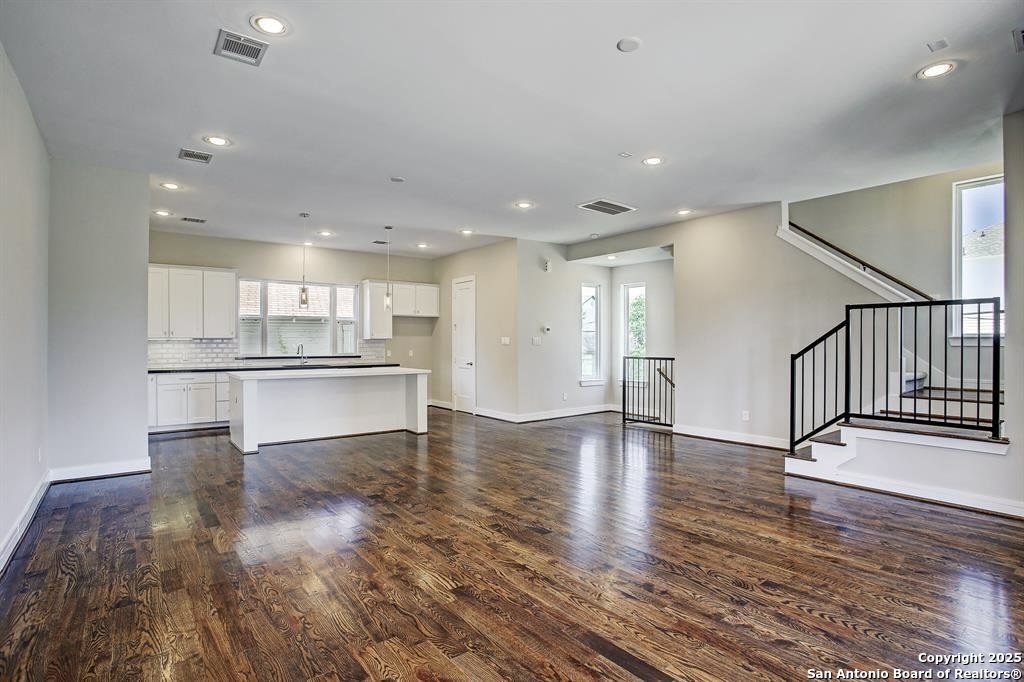 2502 Hadley Street Houston, TX 77003 - Photo 3 of 23 a view of kitchen with wooden floor
