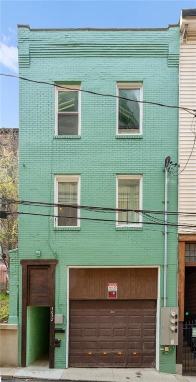 a front view of a house