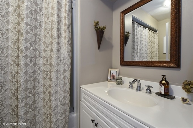 1750 Banbury Road Inverness, IL 60067 - Photo 19 of 31 a bathroom with a sink and mirror with window