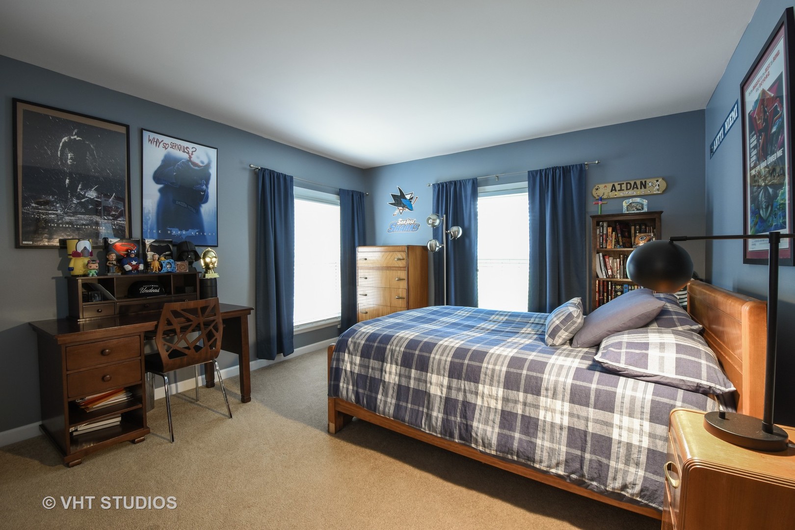 1750 Banbury Road Inverness, IL 60067 - Photo 10 of 31 a bedroom with a bed and wooden furniture