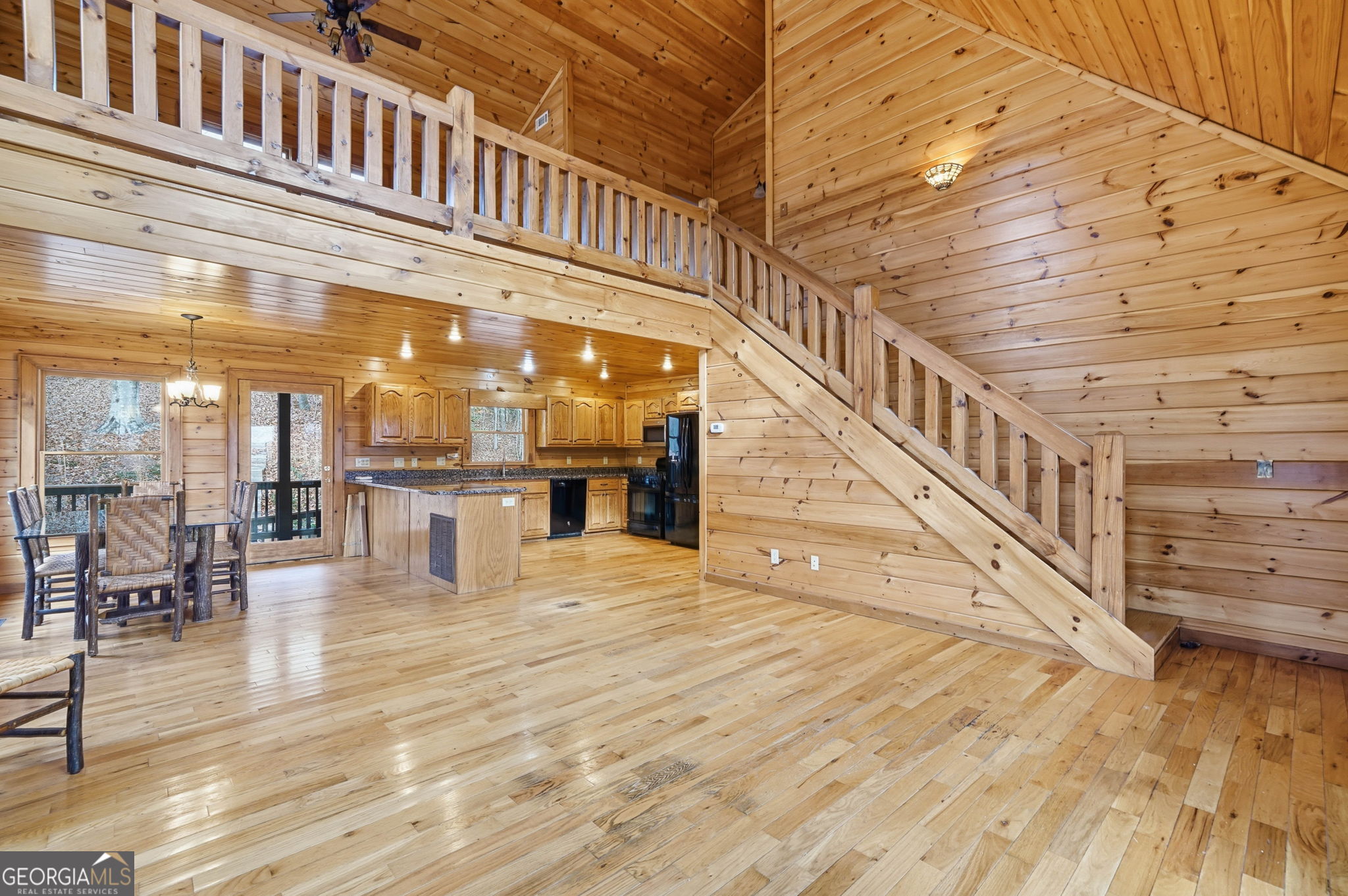 648 Stuart Mountain Road Mineral Bluff, GA 30559 - Photo 13 of 42 a view of entryway and hall with wooden floor