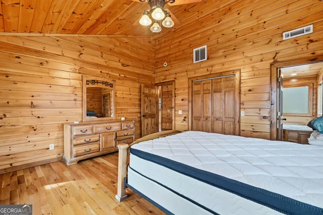 a room with furniture