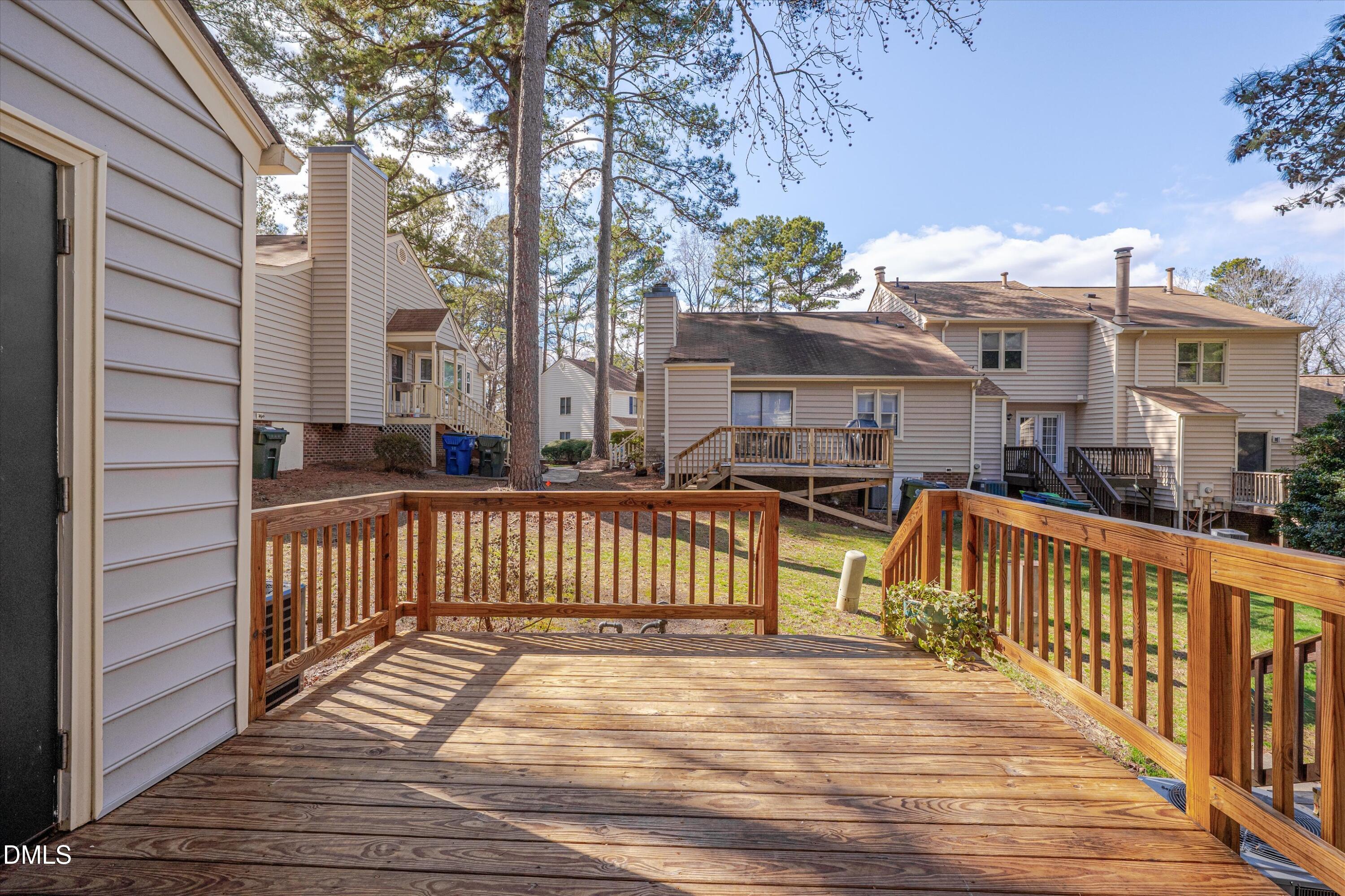 6528 Hearthstone Drive Raleigh, NC 27615 - Photo 25 of 32 a view of a deck with furniture