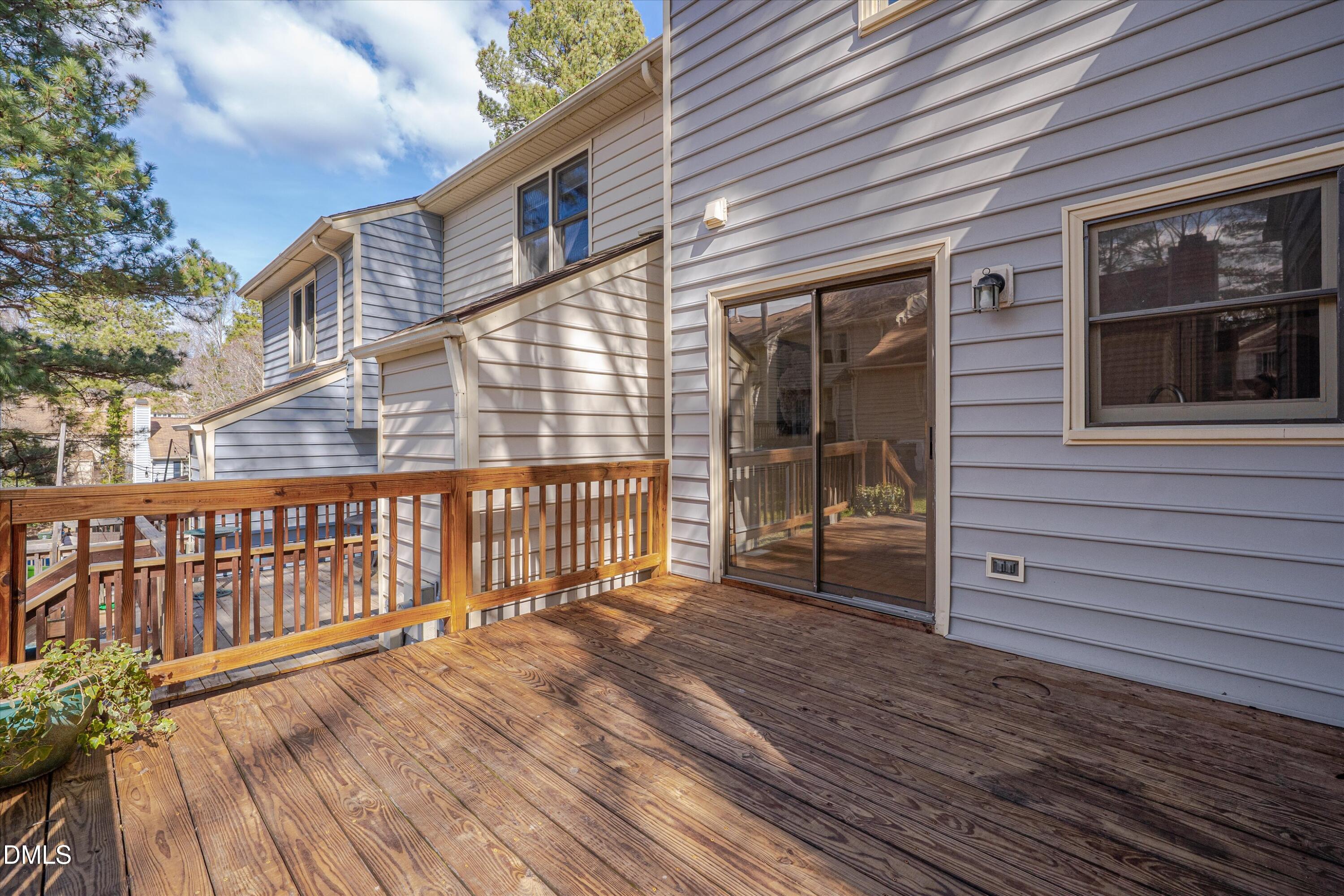 6528 Hearthstone Drive Raleigh, NC 27615 - Photo 27 of 32 a view of a house with a roof deck