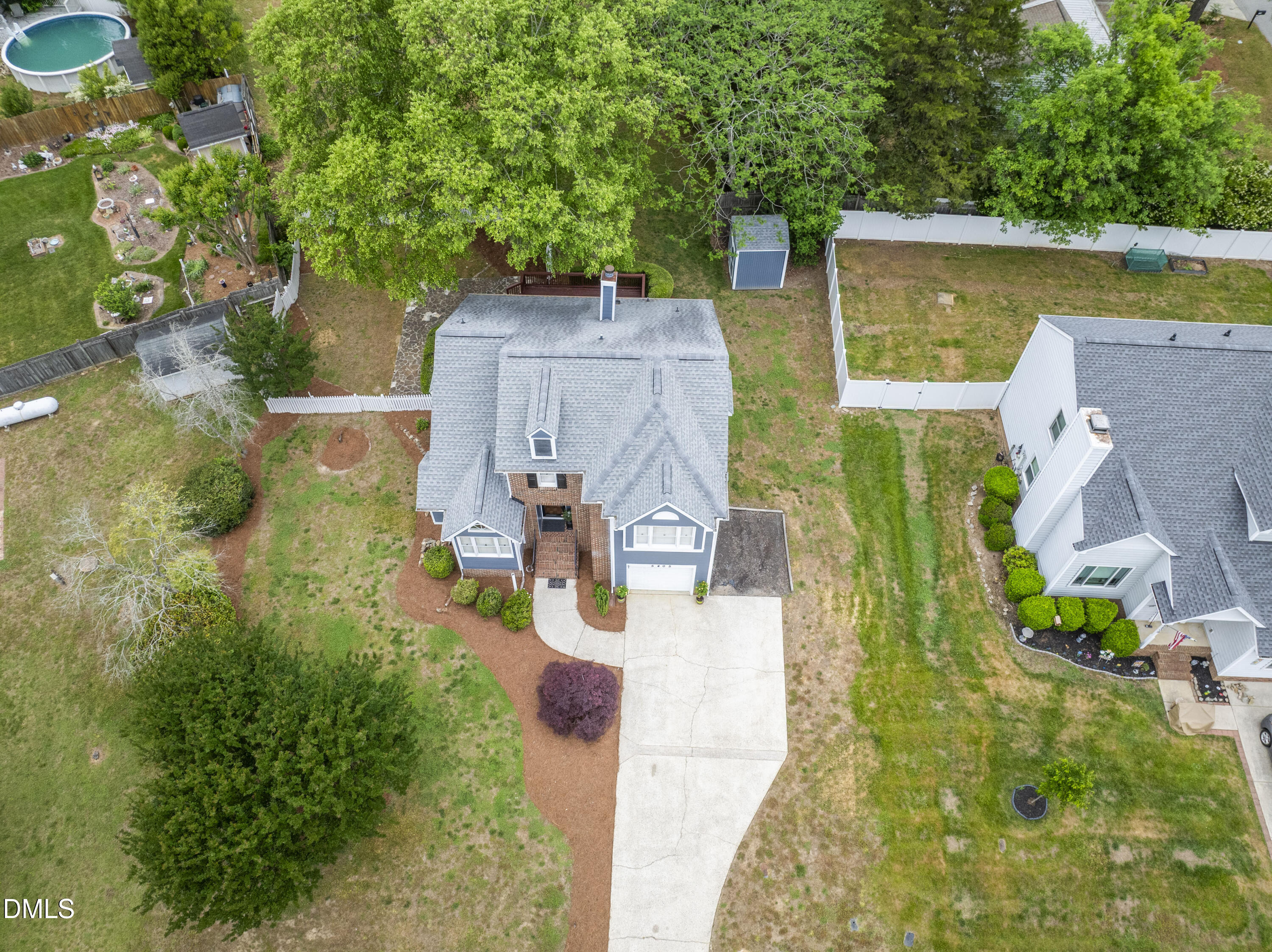 5405 Millrace Trail Raleigh, NC 27606 - Photo 31 of 45 Aerial View