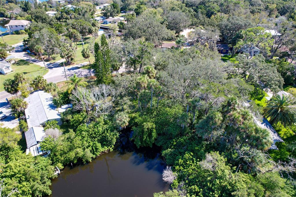 18905 Aripeka Road Aripeka, FL 34679 - Photo 40 of 43 an aerial view of residential house with outdoor space and trees all around