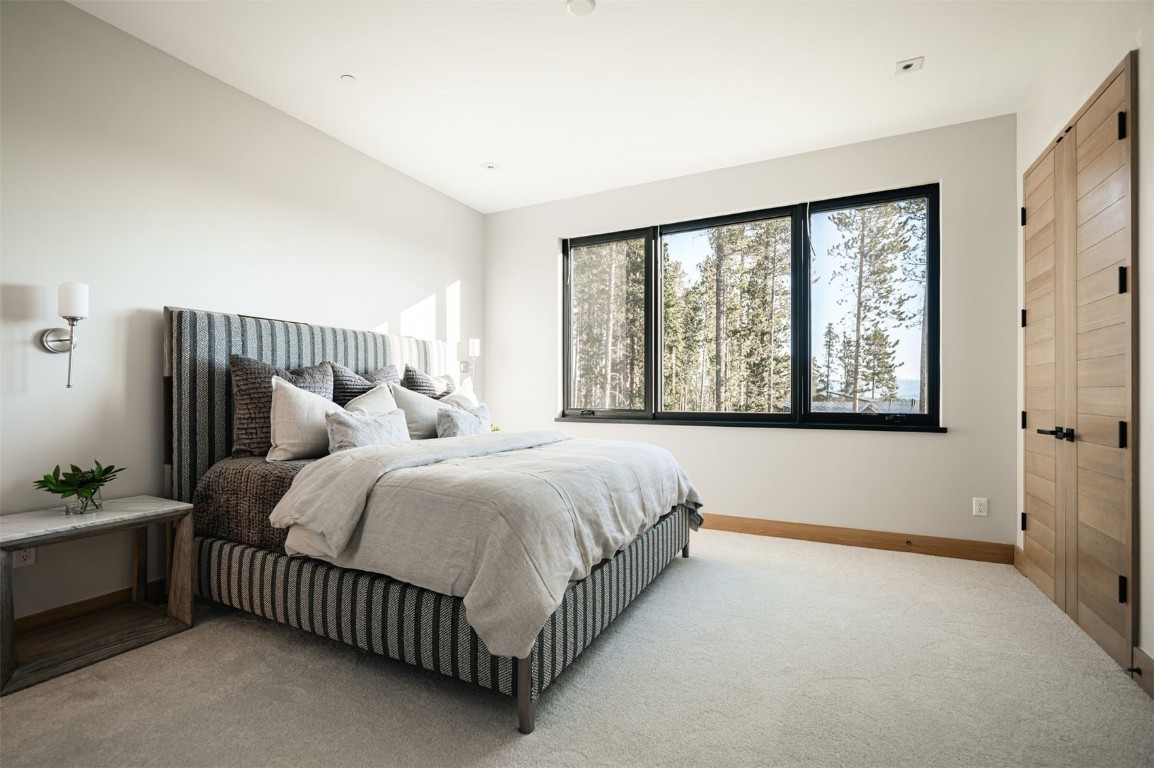 119 Boulder Circle Breckenridge, CO 80424 - Photo 31 of 50 a spacious bedroom with a bed and window
