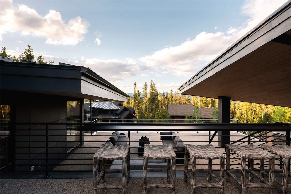 119 Boulder Circle Breckenridge, CO 80424 - Photo 45 of 50 a balcony view with two chairs and a table