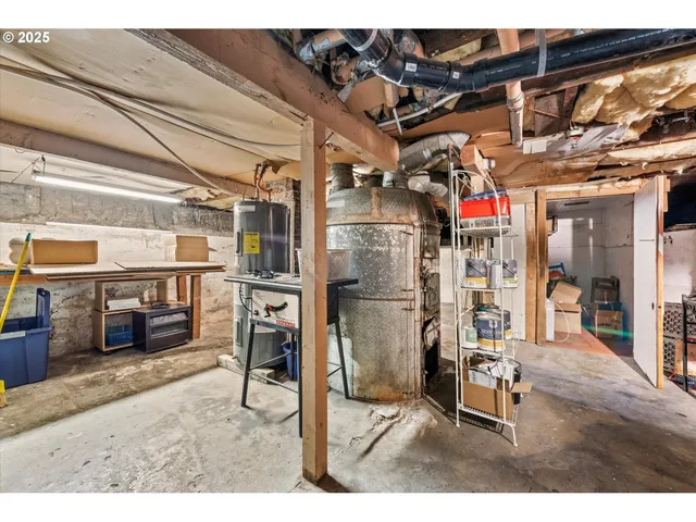 a view of storage and utility room