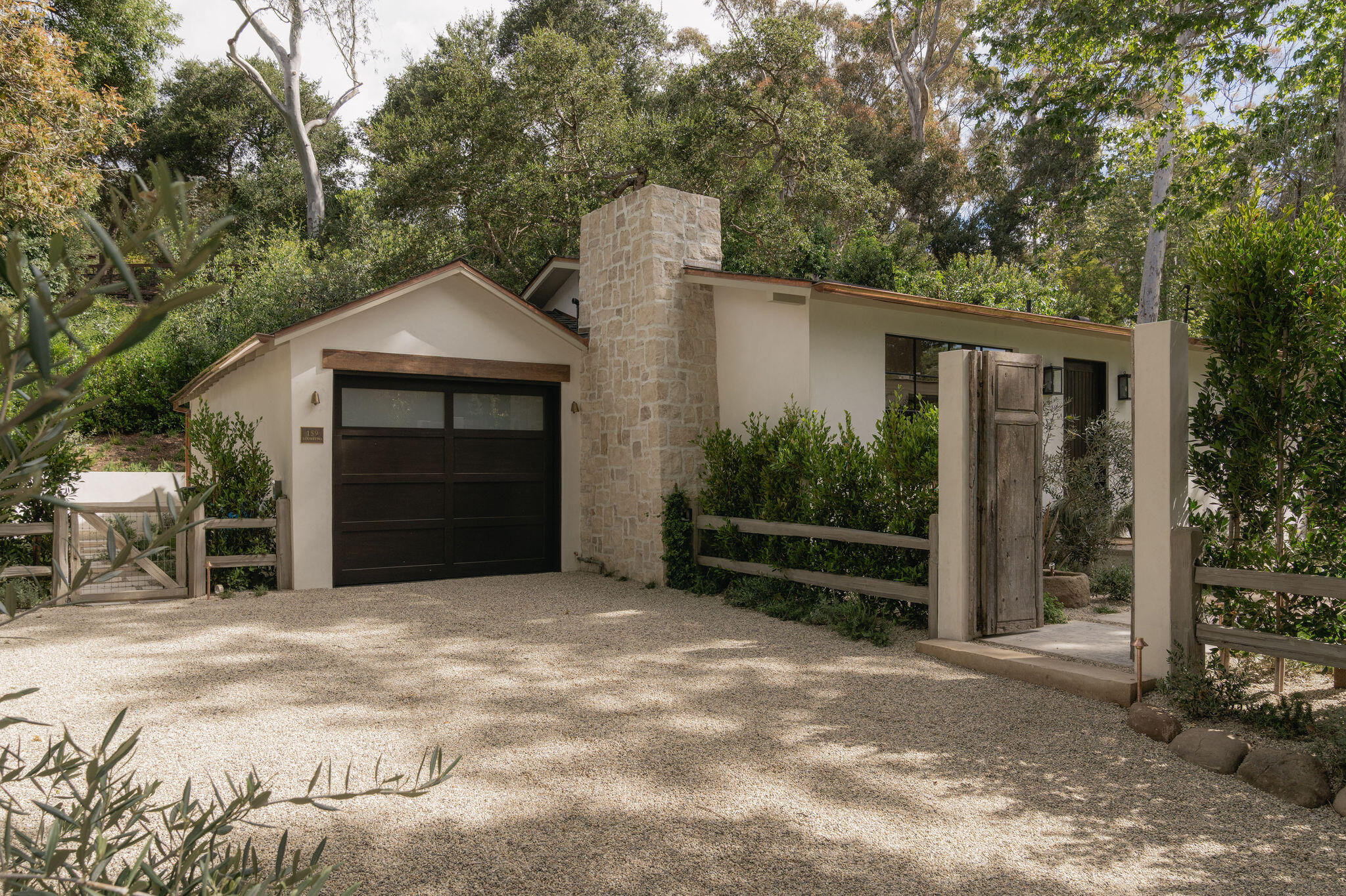 159 Loureyro Road Montecito, CA 93108 - Photo 2 of 21 Driveway/ 1-Car Garage