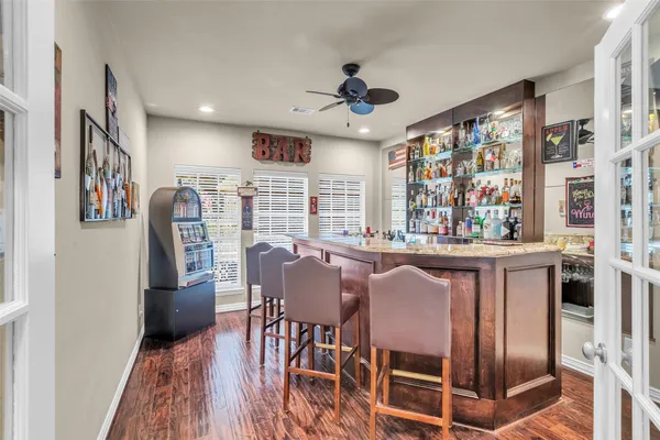 a kitchen with stainless steel appliances granite countertop a sink counter space and cabinets