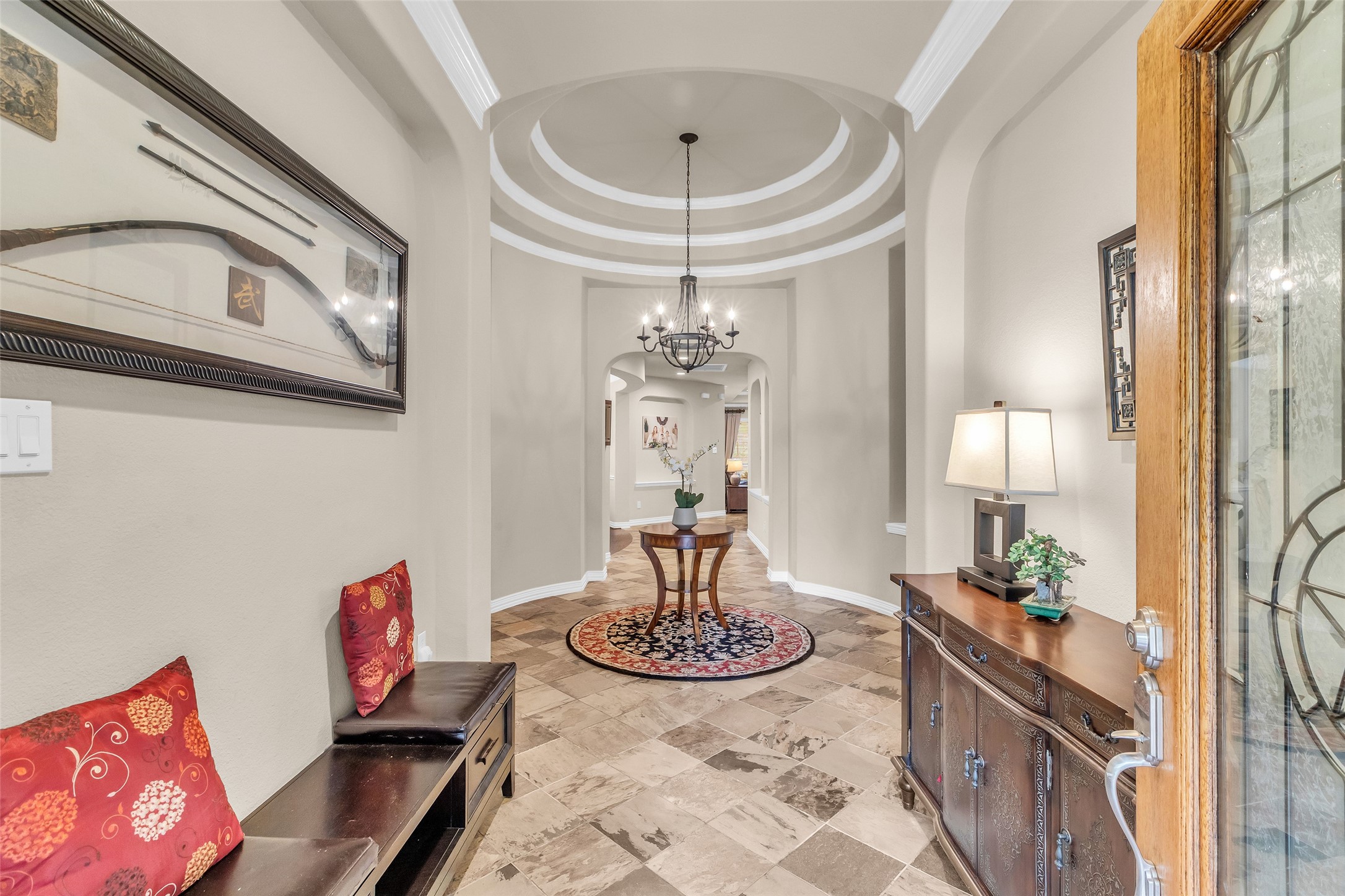 1622 Beau Rivage Conroe, TX 77304 - Photo 35 of 37 a view of a dining room with furniture