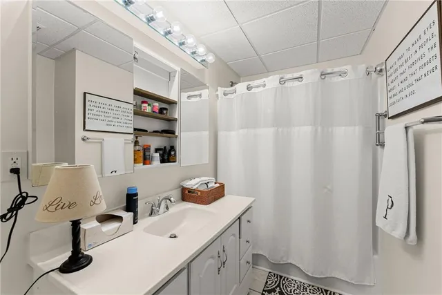 a room with furniture and a flat screen tv