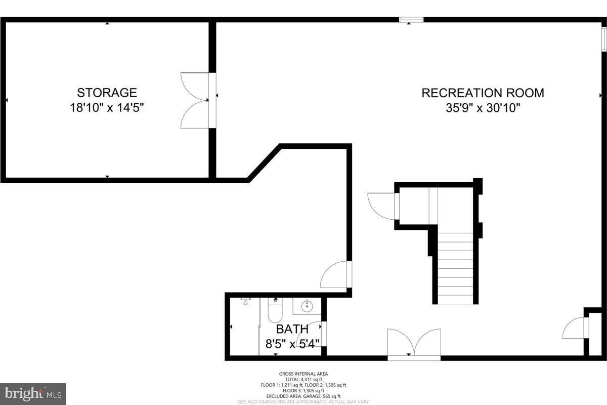18414 Cornflower Road Boyds, MD 20841 - Photo 63 of 63 Lower-Level Floor Plan