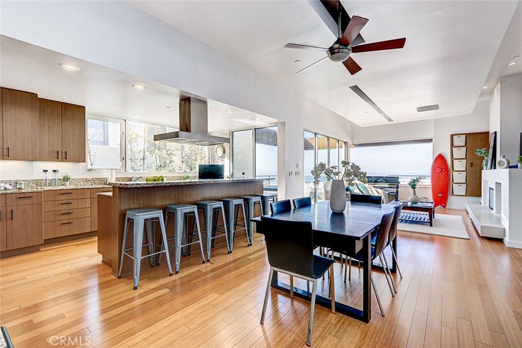 4321 Crest Drive Manhattan Beach, CA 90266 - Photo 17 of 37 a view of kitchen with cabinets and wooden floor