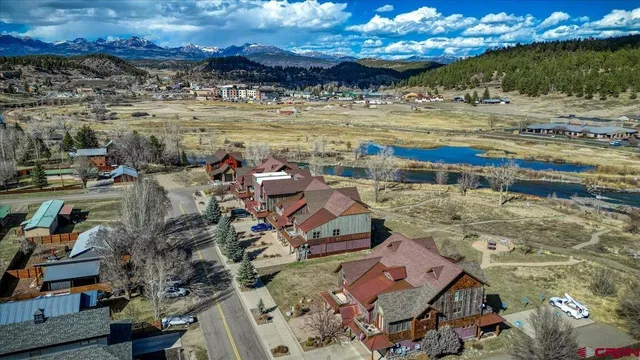 a view of a city with an ocean