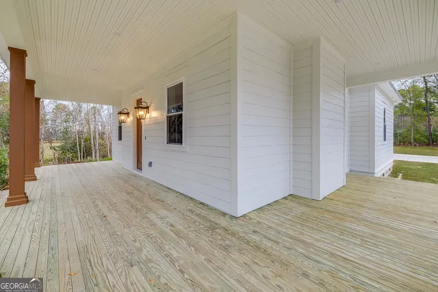a view of a backyard of a house