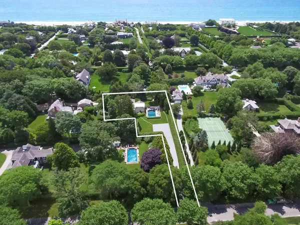 an aerial view of multiple house
