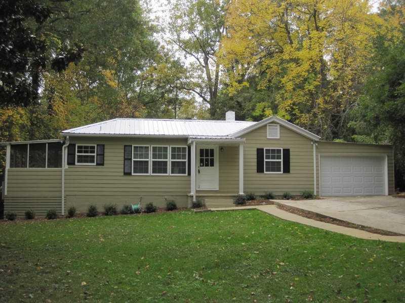 3664 Spring Street Chamblee, GA 30341 - Photo 1 of 1 Exterior Front. 3664 Spring St. offers new tin roof, gutters with gutter gaurds, new hardy plank siding, fresh paint, new garage door and screen porch.