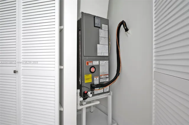 a bathroom with a mirror and a shower