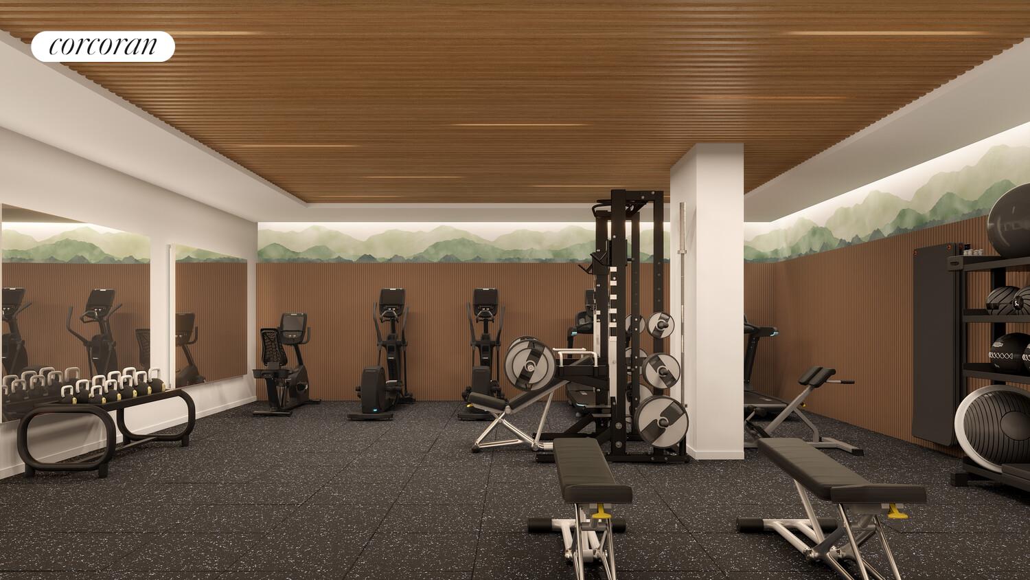 428 West 19th Street, Unit 8A Manhattan, NY 10011 - Photo 17 of 18 a view of a room with gym equipment