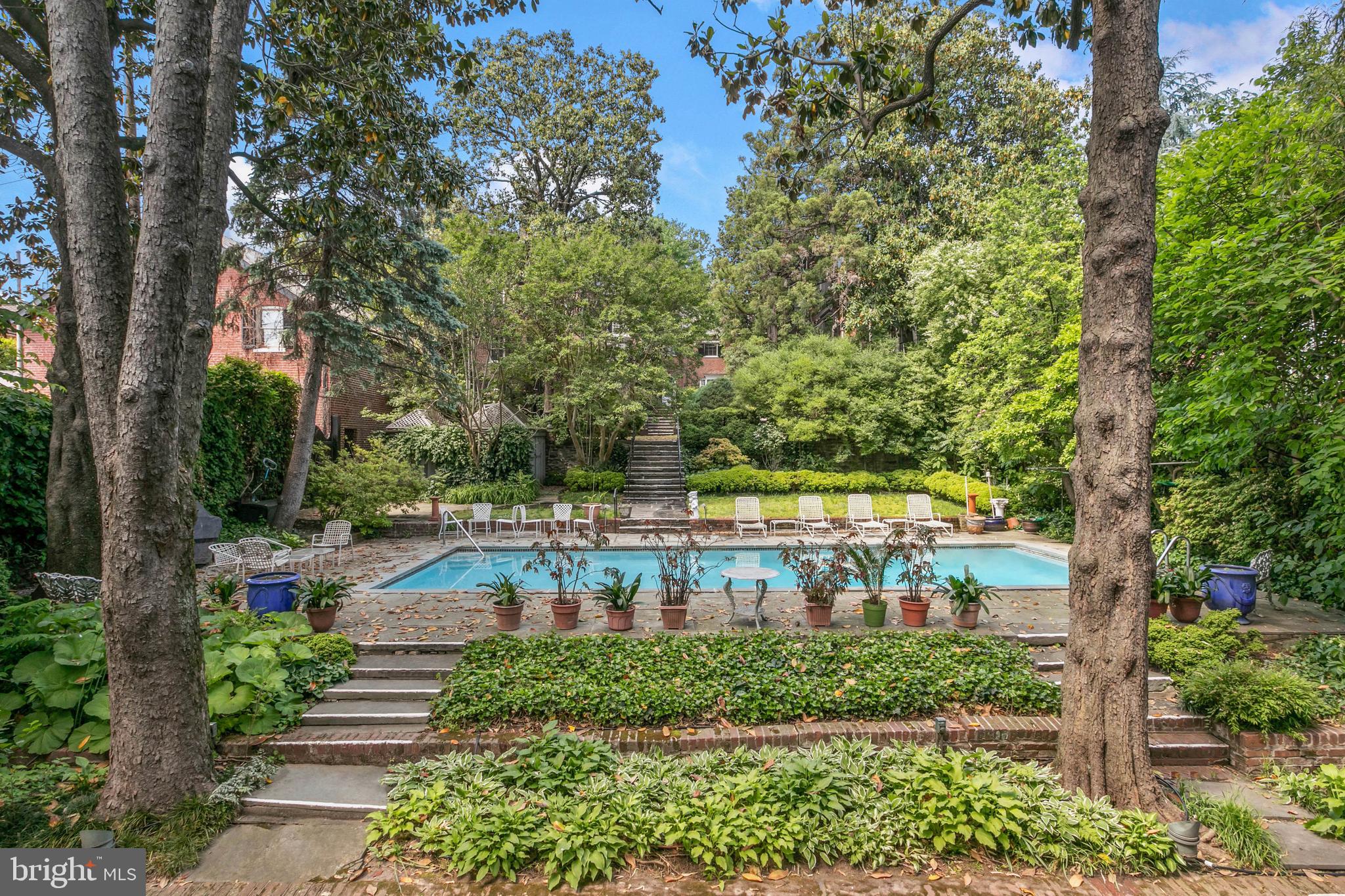 3038 N Street Northwest Washington, DC 20007 - Photo 11 of 15 View of Pool toward House