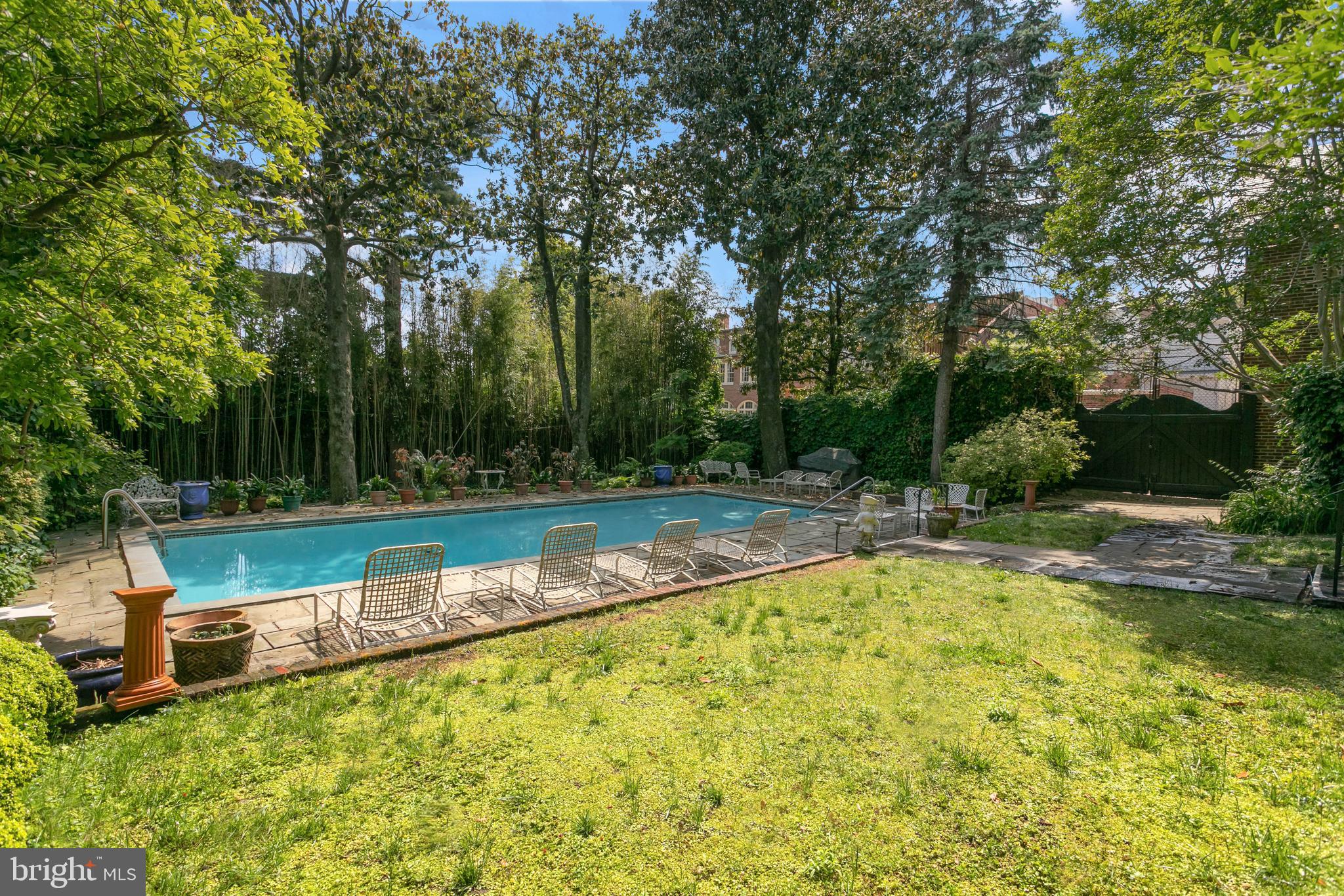 3038 N Street Northwest Washington, DC 20007 - Photo 10 of 15 Expansive Lawn and Pool