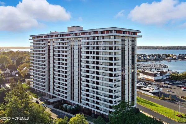 a view of a city with tall buildings