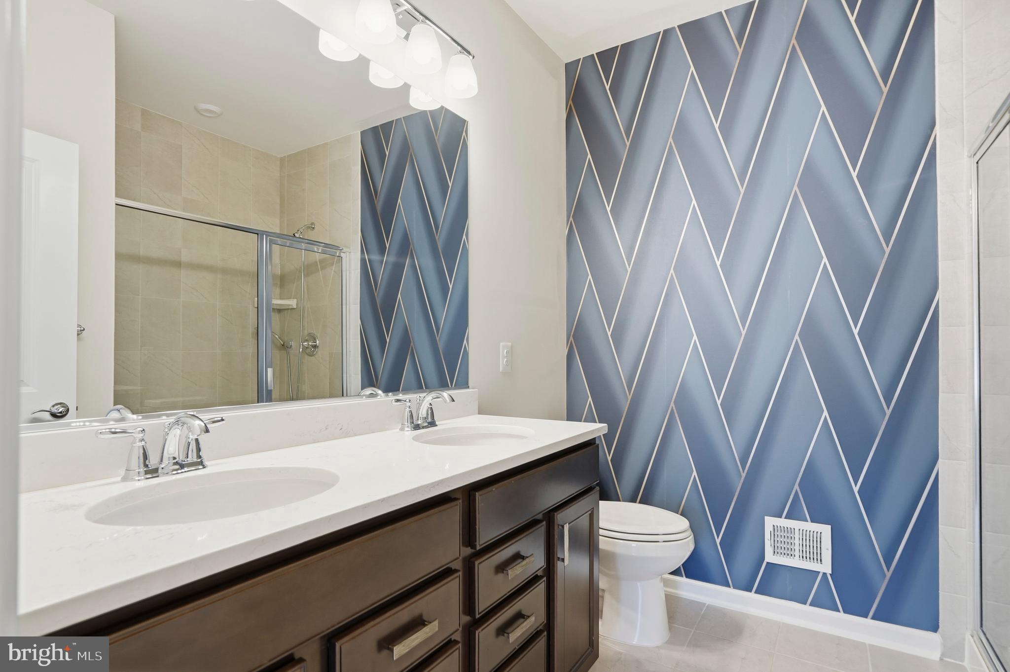 211 Narrowleaf Way Laurel, MD 20724 - Photo 19 of 36 Accent Wall in the Bathroom