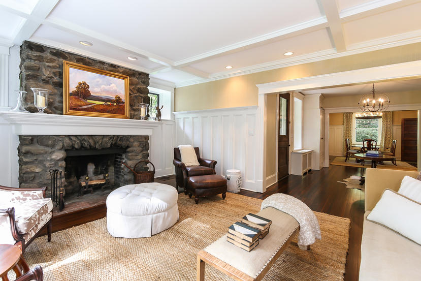 17 Goodwives River Road Darien, CT 06820 - Photo 8 of 51 a living room with furniture and a fireplace