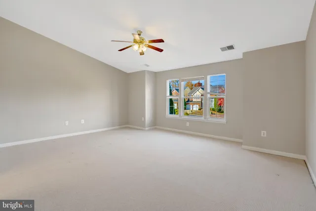 a view of a balcony with a large window