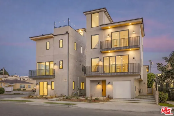 a front view of a building