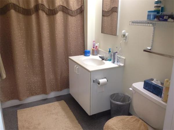 985 Tremont Street, Unit 985 Boston, MA 02120 - Photo 6 of 12 a bathroom with a sink toilet and vanity
