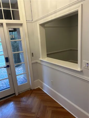 a view of front door