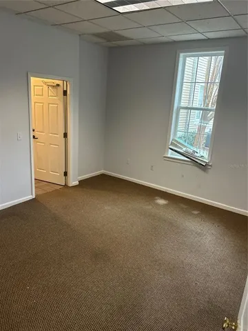 a view of a room with cabinet