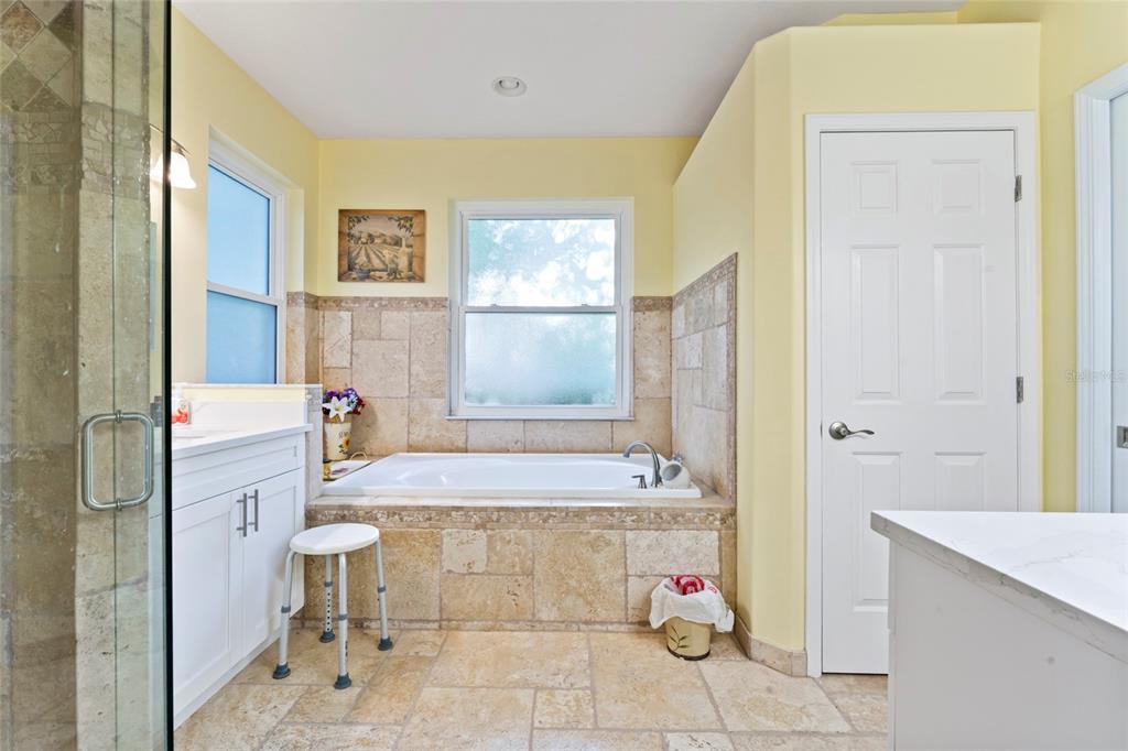 12833 Darby Ridge Drive Tampa, FL 33624 - Photo 7 of 33 a bathroom with a tub sink and mirror