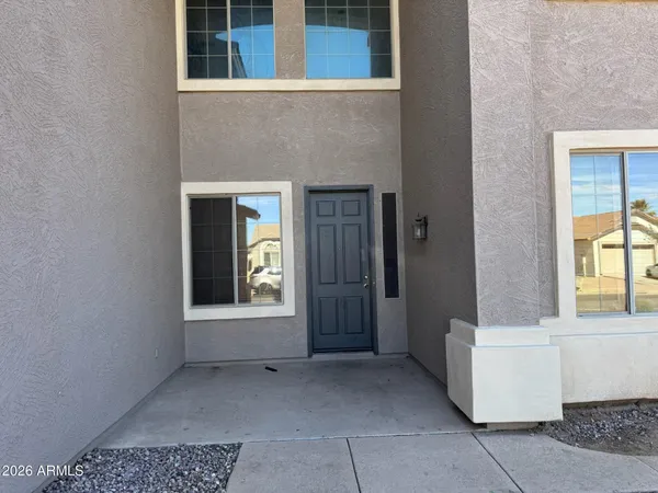 a view of an entryway door