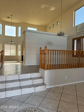 a view of an entryway with a window