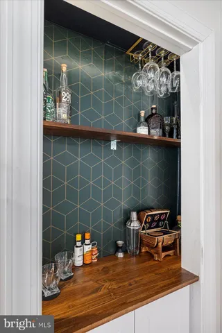 a view of two chairs in a room