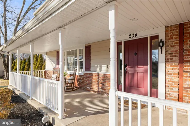 a view of a house with a porch