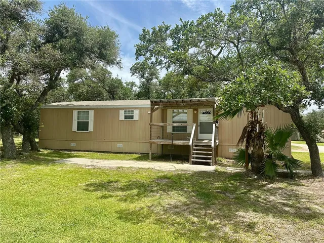 a backyard of a house