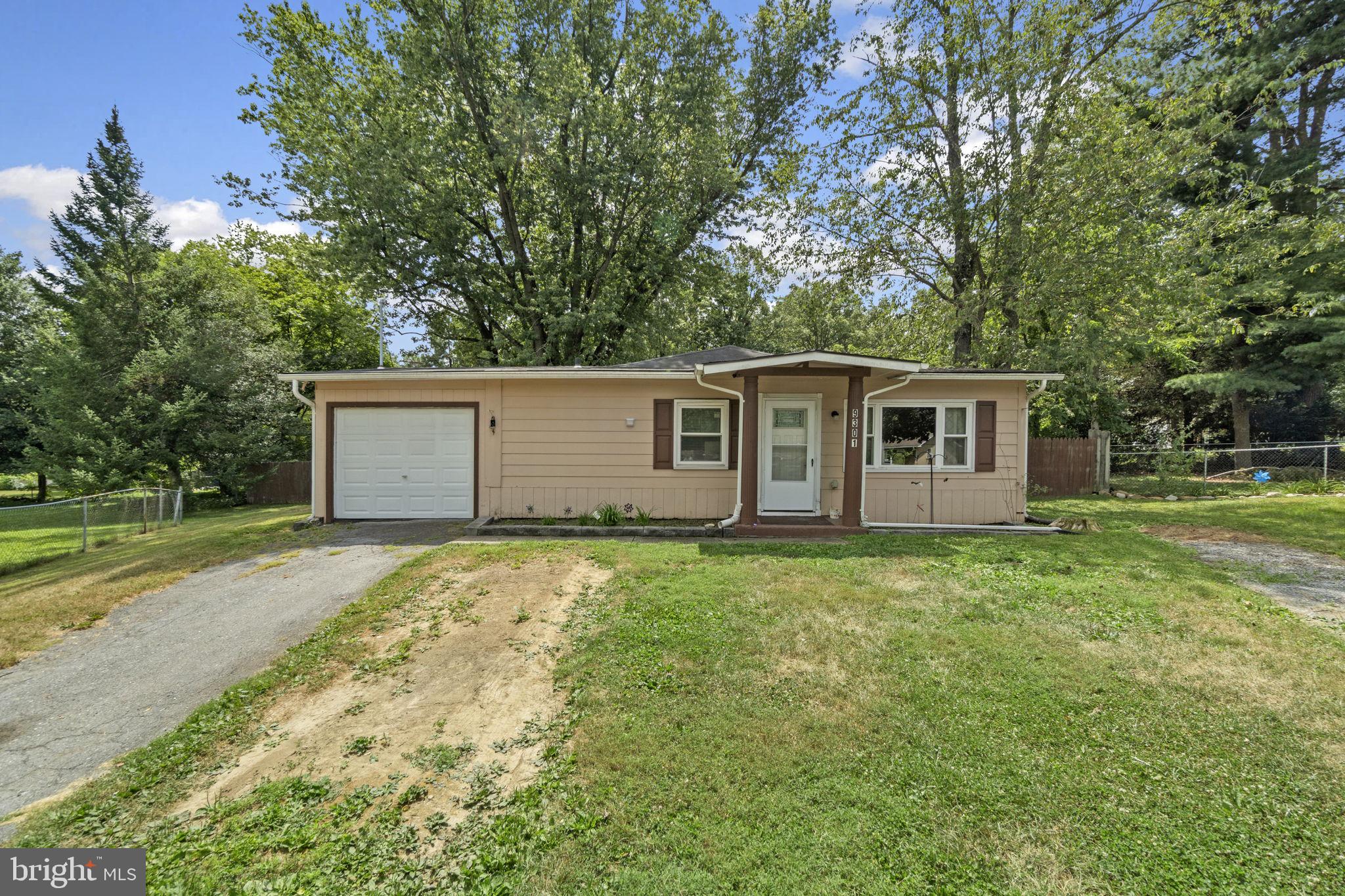 Front of the home with attached garage