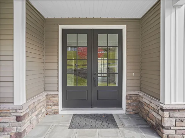 a view of front door of house