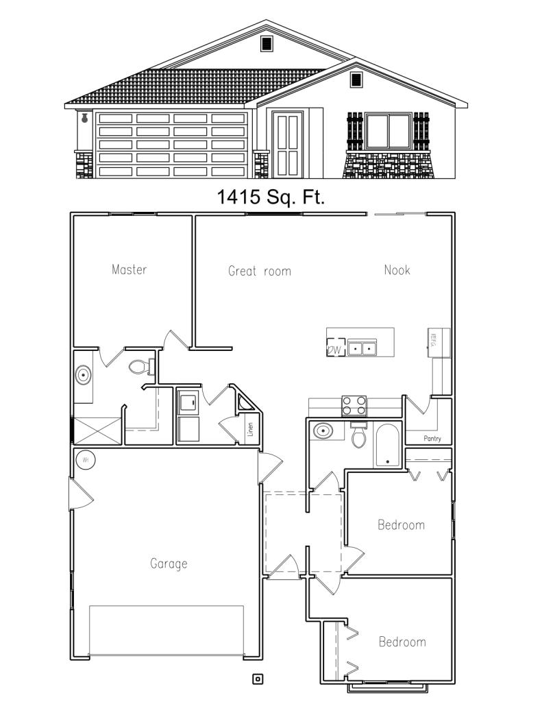 Carisa Dr Street St. George, UT 84790 - Photo 1 of 1 Floor plan and Elevation