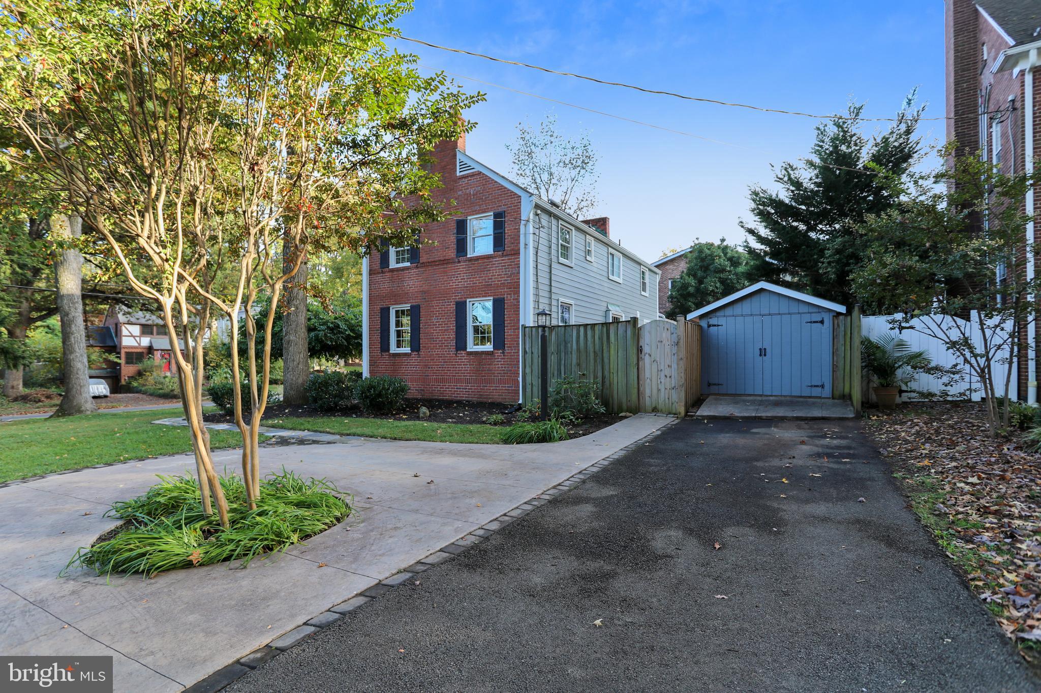 3114 Russell Road Alexandria, VA 22305 - Photo 3 of 72 New parking pad leads to 10x20 storage shed