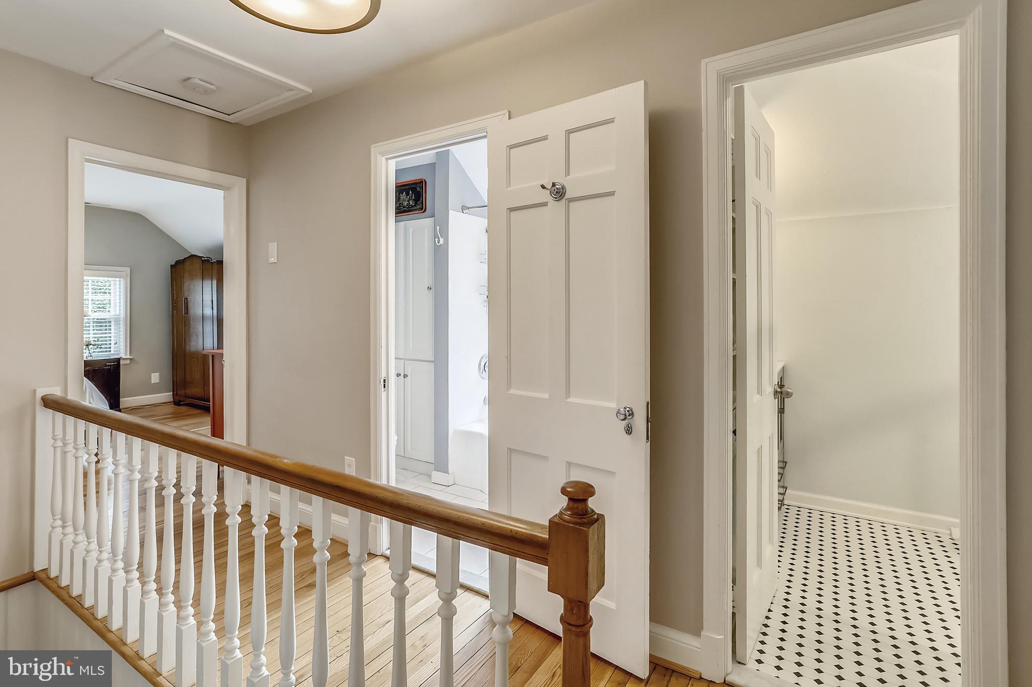 3114 Russell Road Alexandria, VA 22305 - Photo 31 of 72 Hallway outside the upstairs bedrooms, 2 bathrooms