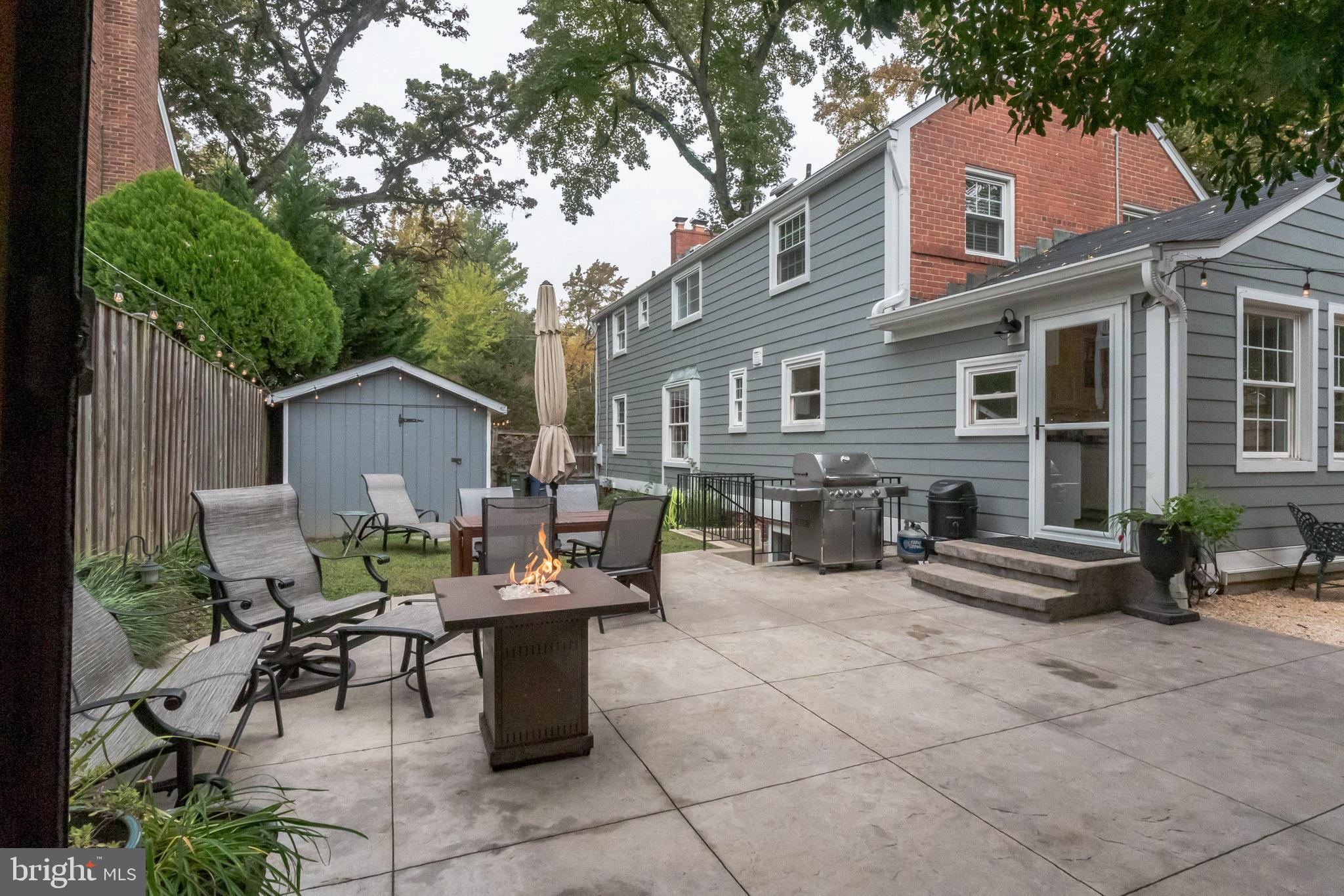 3114 Russell Road Alexandria, VA 22305 - Photo 61 of 72 Backyard Oasis, patio great for a fire pit, dinner