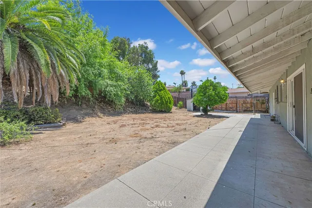 a view of a yard and front door